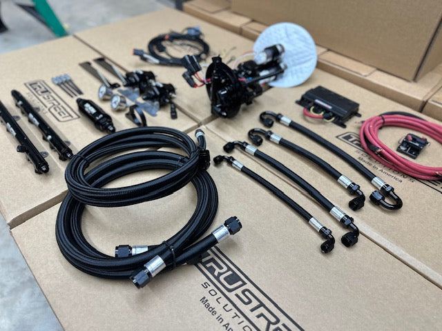 F150 custom twin turbo kit components