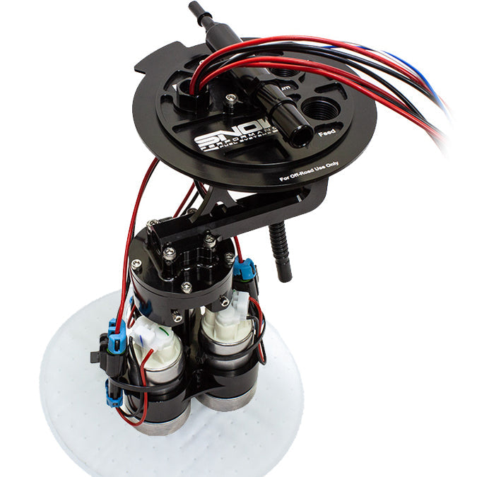 SNOW Performance triple-pump fuel hat for F150 Stage 2 Street fuel system